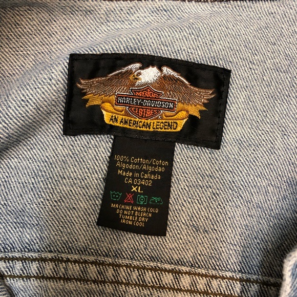 Vintage Harley-Davidson Denim Jacket - Picture 3 of 7